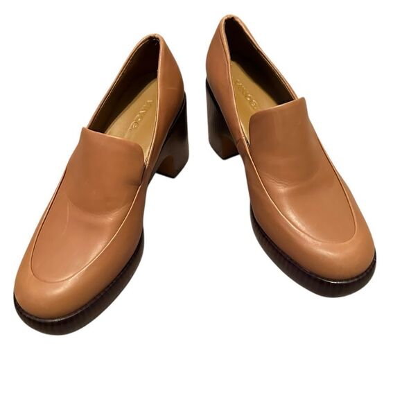 Vince Narissa Tan Leather Platform Loafer Clogs | Size 6.5 - Picture 8 of 11